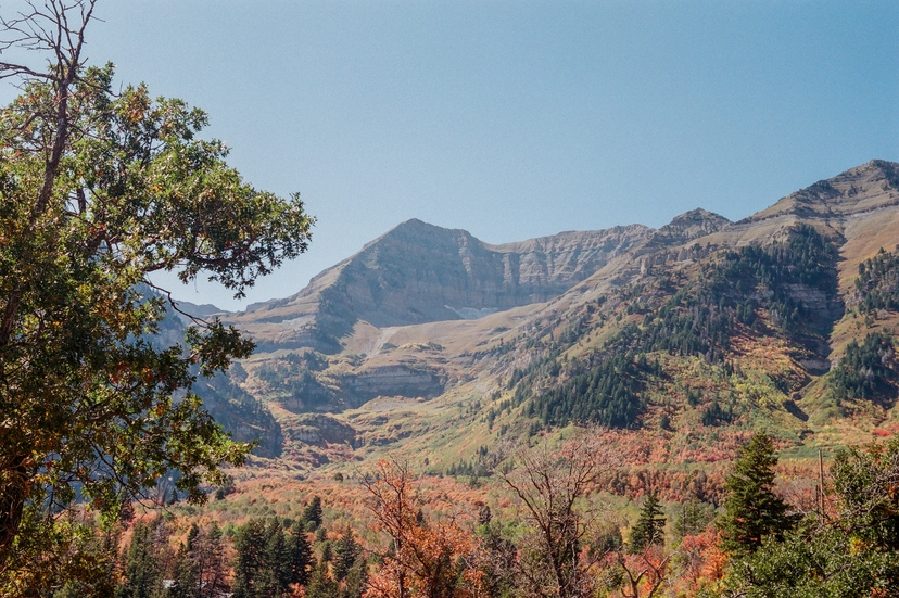 Back side of Mount Timponogos - American Fork Canyon Alpine Loop Scenic Byway - Utah