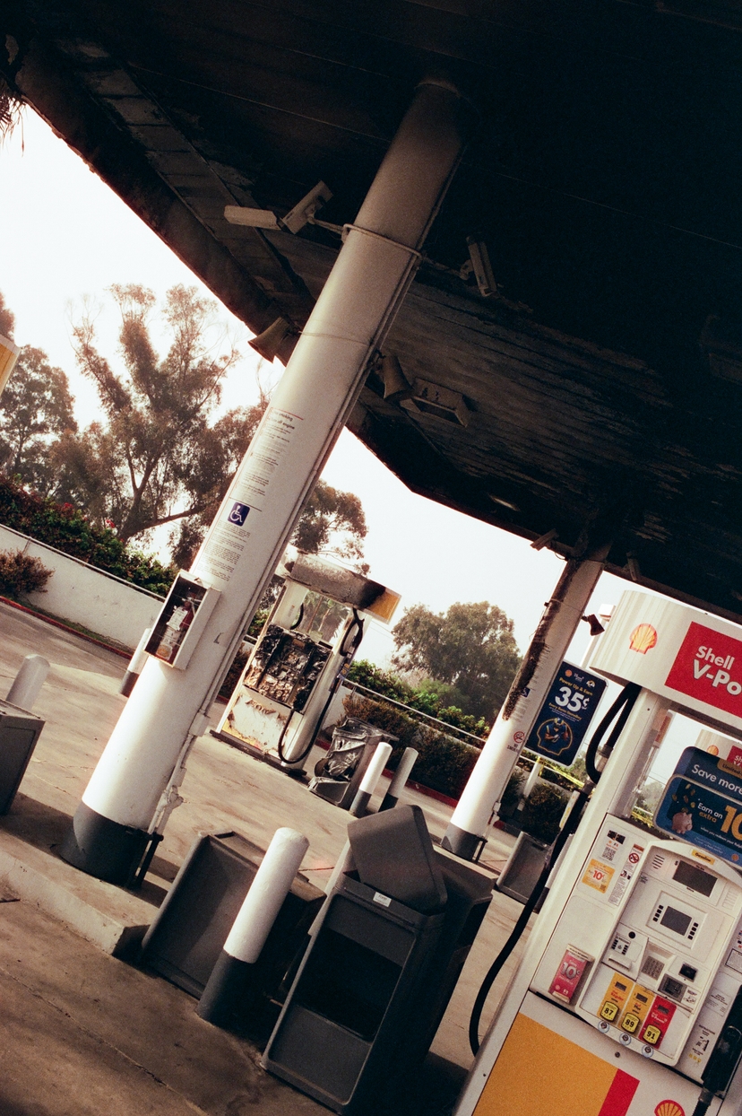 Burned down gas station - San Clemente, CA